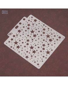 Reusable Plastic Stencils - 14x13 cm - Patterns Painting Spray Drawing Template
