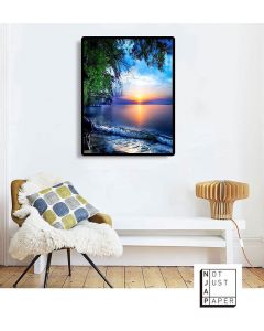 Beach Diamond Painting Kits for Adults Full Drill,Diamond Arts Dotz Beach Pictures Craft for Home Wall Decor 14x18 inch