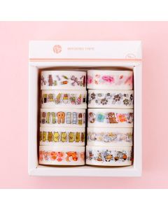 Washi Tape Cute Vibrant Collection - 1.5cmx2m - Scrapbooking Adhesive Masking Tape